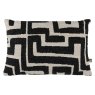 SCATTER BOX Zephyr Cushion 40cm x 60cm Charcoal/Cream Front