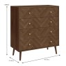 Halfden 4 Drawer Chest of Drawers Walnut Dimensions