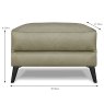Port Douglas Footstool Leather Cat 15 (S) Dimensions