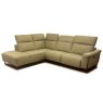 Andrea 4+ Electric Reclining Corner Sofa With End Terminal Leather Category 10 (S) Celadon Green
