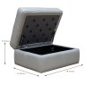 G Plan Seattle Storage Footstool Fabric B Dimensions