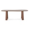 Blair Large 6 Person Dining Table Terracotta Side View Length