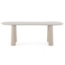 Blair Large 6 Person Dining Table Sand Side View Length