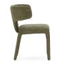 Blair Dining Chair Fabric Green Side View