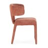 Blair Dining Chair Fabric Terracotta Side View