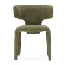 Blair Dining Chair Fabric Green Front View