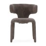 Blair Dining Chair Fabric Grey Front View