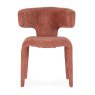 Blair Dining Chair Fabric Terracotta Front View