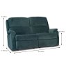 Sherborne Dakota 2 Seater Sofa Standard Fabric Dimensions