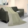 Biederlack Texture Semi Plain Throw 140cm x 180cm Green Lifestyle