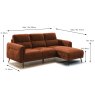 Valentia 3.5 Seater Sofa With Chaise RHF Fabric Terracotta Dimensions