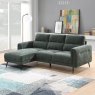 Valentia 3.5 Seater Sofa With Chaise RHF Fabric Winter Moss Lifestyle