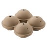 Silicone Round Ice Cube Mould Hazelnut