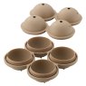 Judge Silicone Round Ice Cube Mould Hazelnut Open