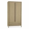 Rimini 2 Door Wardrobe Aged Oak & Weathered Oak