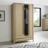 Rimini 2 Door Wardrobe Aged Oak & Weathered Oak Lifestyle