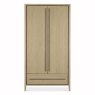 Rimini 2 Door Wardrobe Aged Oak & Weathered Oak Front