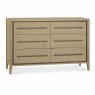 Rimini 3 + 3 Drawer Chest Of Drawers Aged Oak & Weathered Oak