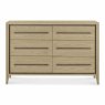 Rimini 3 + 3 Drawer Chest Of Drawers Aged Oak & Weathered Oak Front