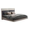 Saoirse King (150cm) Bedstead with LED Lights & Fabric Headboard