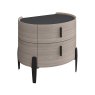 Saoirse 2 Drawer Bedside Locker Wood Effect