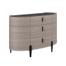 Saoirse Narrow 2 Door + 3 Drawer Chest Of Drawers Wood Effect