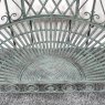 Annie Metal 3 Person Outdoor Garden Seated Arch Green Detail