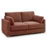 Rosanna 2.5 Seater Sofa Bed Fabric Terracotta