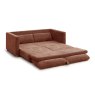Rosanna 2.5 Seater Sofa Bed Fabric Terracotta Open