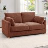 Rosanna 2.5 Seater Sofa Bed Fabric Terracotta Lifestyle