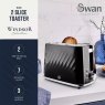 Swan Windsor Textured 2 Slice Toaster Black Features