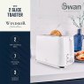 Swan Windsor Textured 2 Slice Toaster White Features
