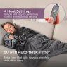 Carmen Fleece Heated Wearable Throw 155cm x 183cm Grey Heat Settings