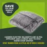 Carmen Fleece Heated Wearable Throw 155cm x 183cm Grey Save on Energy