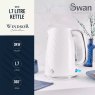 Swan Windsor Textured 1.7L Kettle White Features