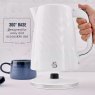 Swan Windsor Textured 1.7L Kettle White 360 Base