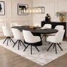 Gabriella 8 Person Dining Table Black Lifestyle 1