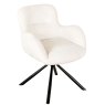 Gabriella Dining Chair Fabric White