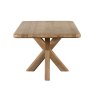 Tenby 6 Person Dining Table Rustic Oak Side View 2