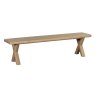 Tenby 4 Person Dining Bench Rustic Oak