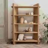 Tenby Tall Bookcase Rustic Oak Lifestyle