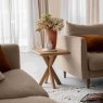 Tenby Side/Lamp Table Rustic Oak Lifestyle