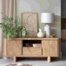 Tenby 2 Door + 1 Drawer TV/Entertainment Unit Rustic Oak Lifestyle