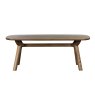Austin 8 Person Dining Table White Oak Side View 1