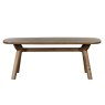 Austin 10 Person Dining Table White Oak Side View 1