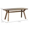 Austin 8 Person Dining Table White Oak Dimensions