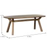 Austin 10 Person Dining Table White Oak Dimensions