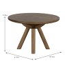 Austin Round Coffee Table White Oak Dimensions