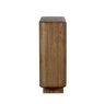 Austin 2 Door Highboard White Oak Side View