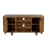 Austin 2 Door TV/Entertainment Unit White Oak Open